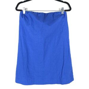 NWOT FREE PEOPLE LINEN Blend‎ Strapless Elastic Top Keyhole Back Tube Top Size S